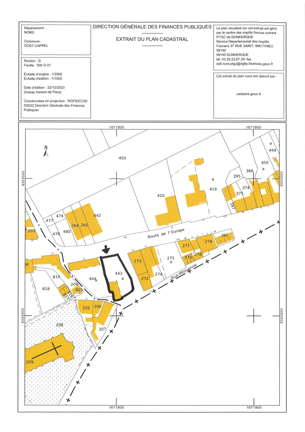  for sale terrain Oost-Cappel Nord 3